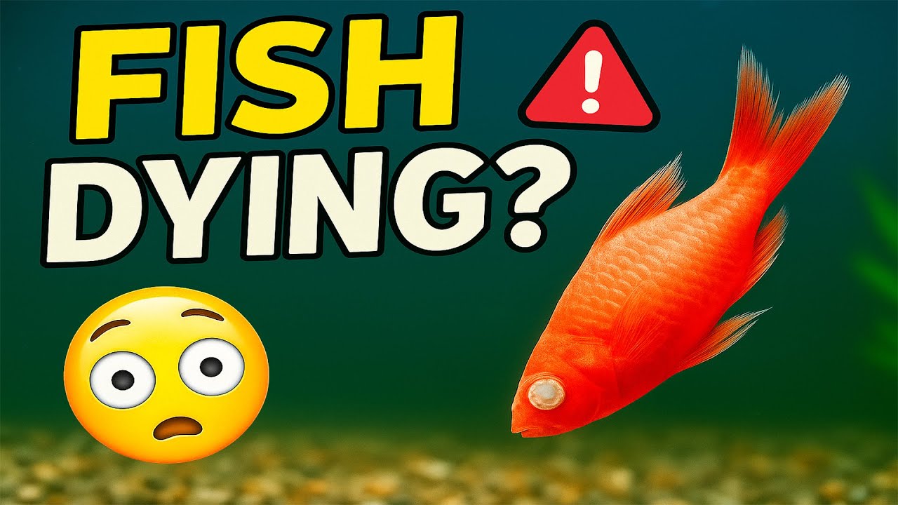 distressed fish outline with text: “5 Hidden Reasons Fish Die – Fix Them Now!”