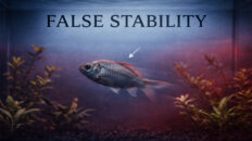 Your aquarium looks stable, but many tanks collapse weeks later. Learn what false stability is, why crashes are delayed, and what causes silent failure.