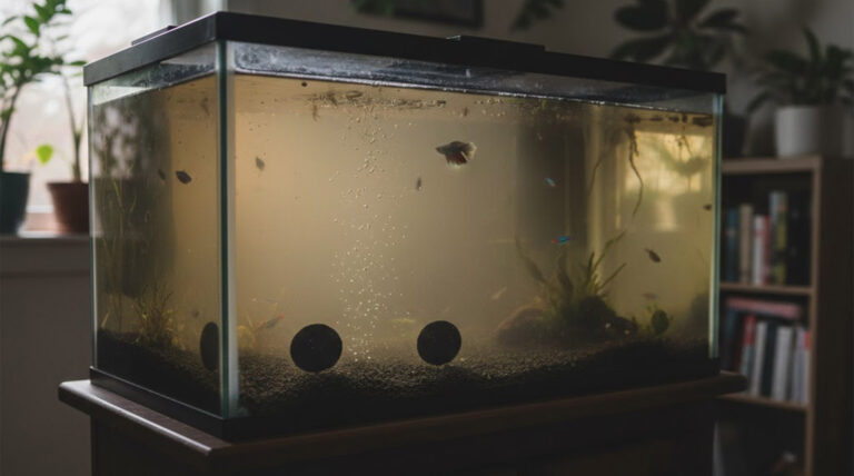 Aquarium smells bad due to hidden waste buildup and low oxygen zones