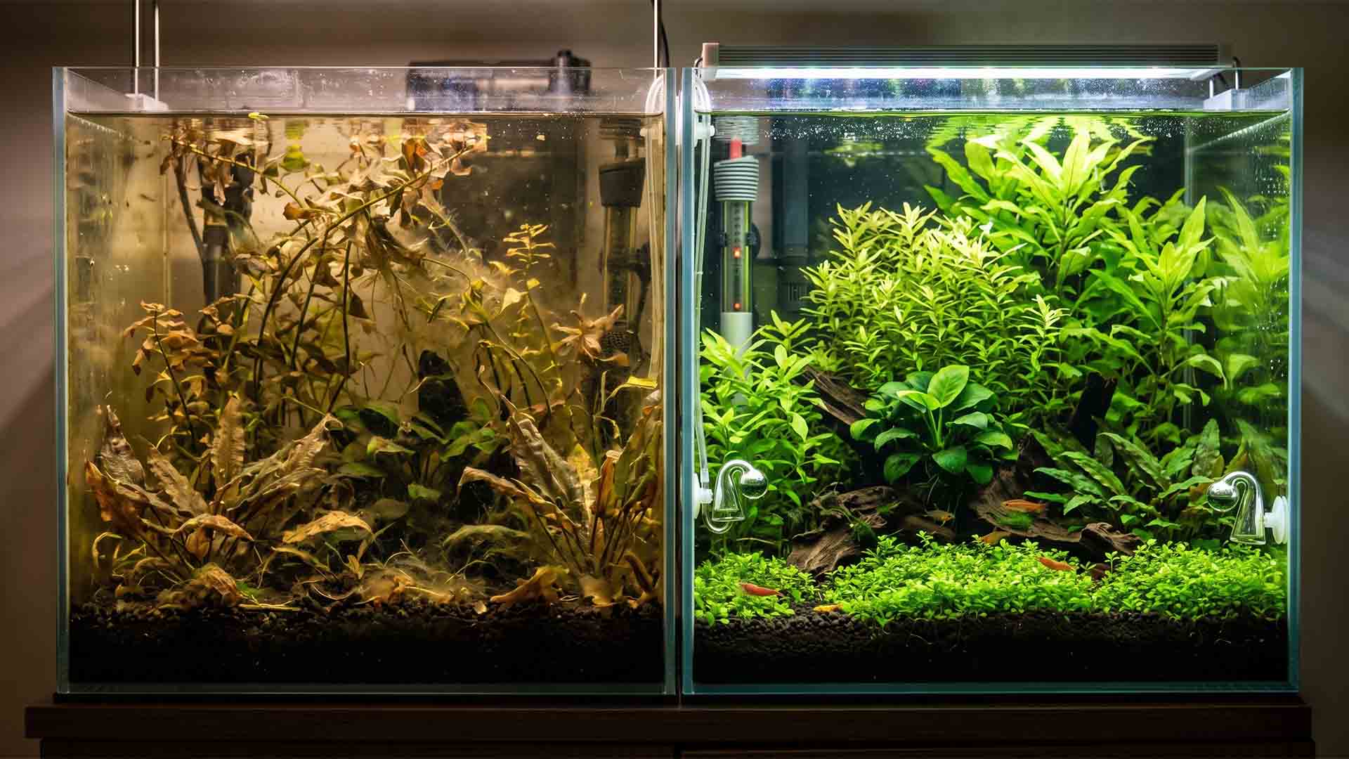 aquarium plants for warm water tanks comparison melting vs healthy plants