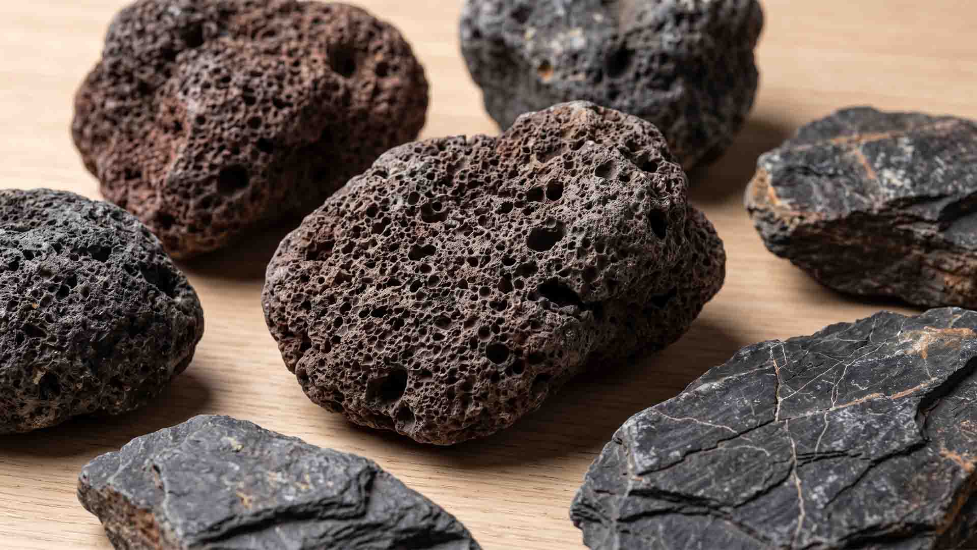 Sourcing natural hardscape from a landscaping yard
