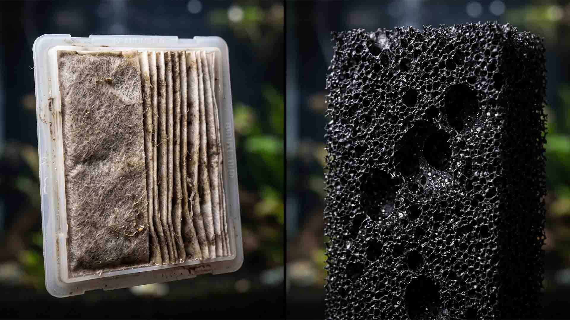 Comparing the extremely small surface area of a filter cartridge to a massive sponge filter